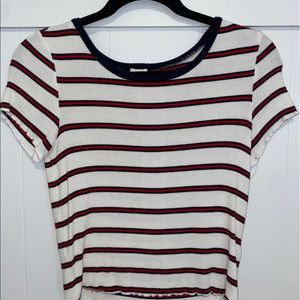 Red white and blue striped tee!
